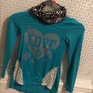 Teal shirt